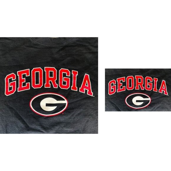 Vintage Champions Georgia Bulldogs Sweatshirt UGA  Dawgs Unisex Small Football - Picture 4 of 12